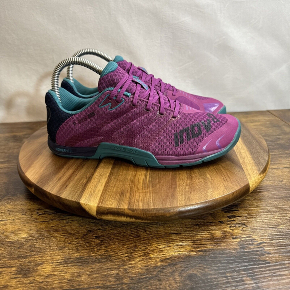 INOV-8 F-Lite 235 Power Heel Womens Size 7 Purple Teal Training Running Shoe EUC - Picture 1 of 8